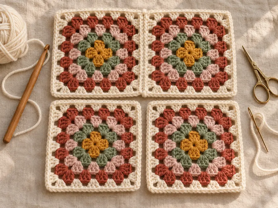 How to join granny squares